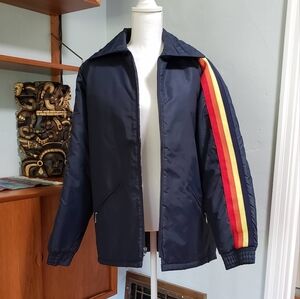 Vintage McGregor Sportswear Blue and Red Windbreaker with Sporty Accents